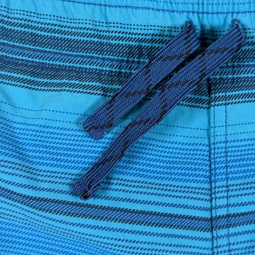 Patagonia ROBB Mens Swim Trunks Blue Striped Drawstring Swim Shorts‎ Size S - Picture 3 of 11